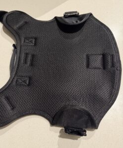Breathable spacer mesh lining inside the Bad Pets tactical dog harness